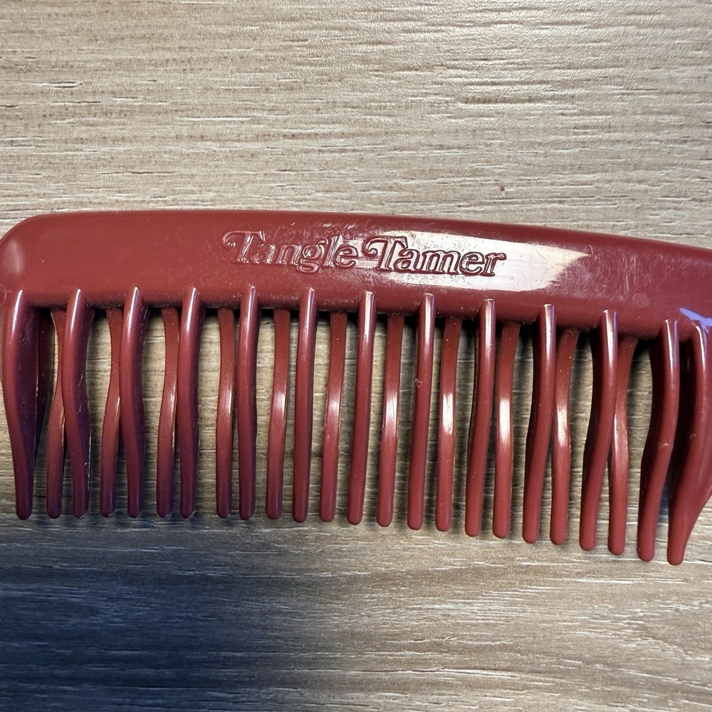 Tangle Tamer Curved Tooth Comb 8 Inch Brown - Picture 2 of 5